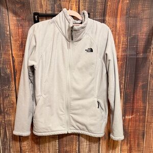The North Face Light Gray Full-Zip Fleece Jacket - Women